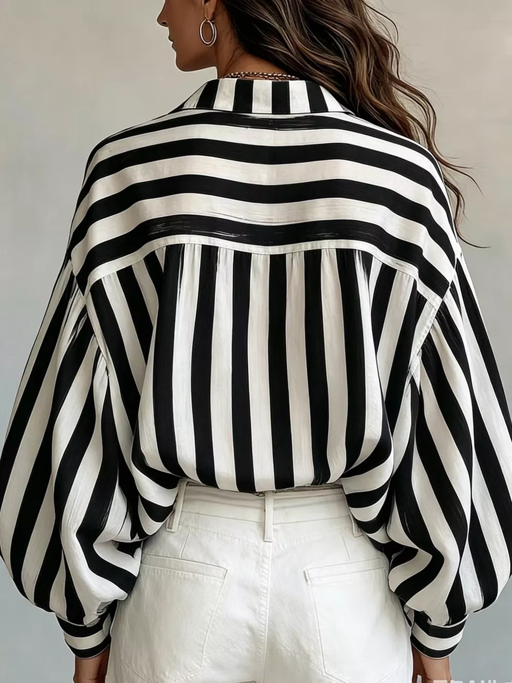 Striped Loose Fit Shirt, image 10