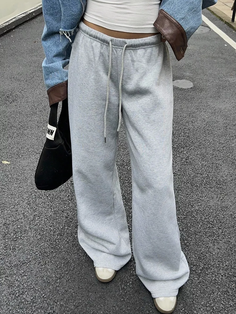 Wide Leg Drawstring Sweatpants, image 14