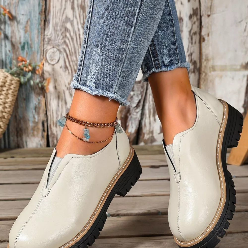 Round Toe Slip-On Loafers, image 3