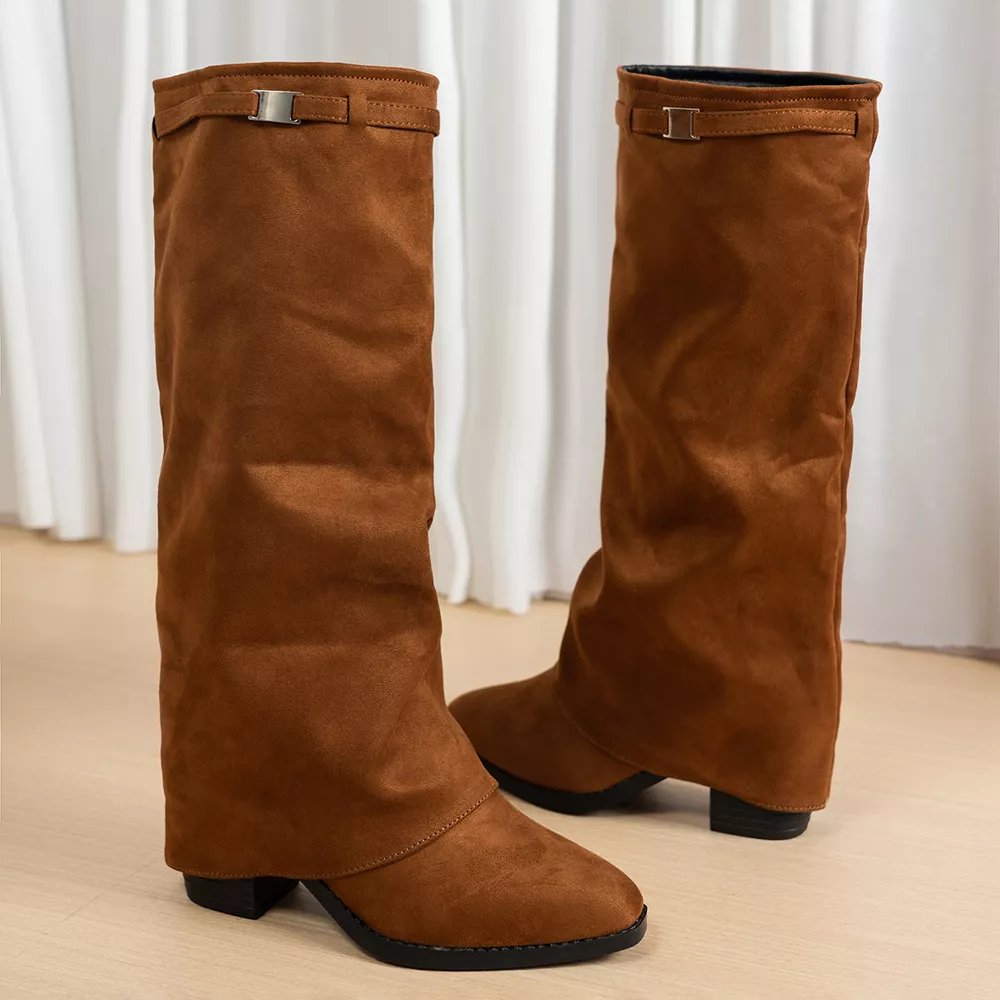 Point Toe Block Heels Boots, image 9