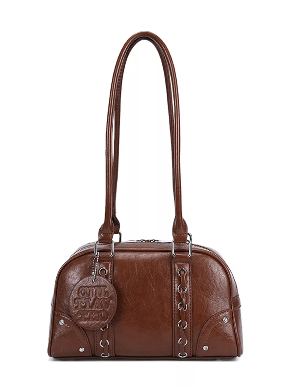 Vintage Style Leather Shoulder Bag, image 6
