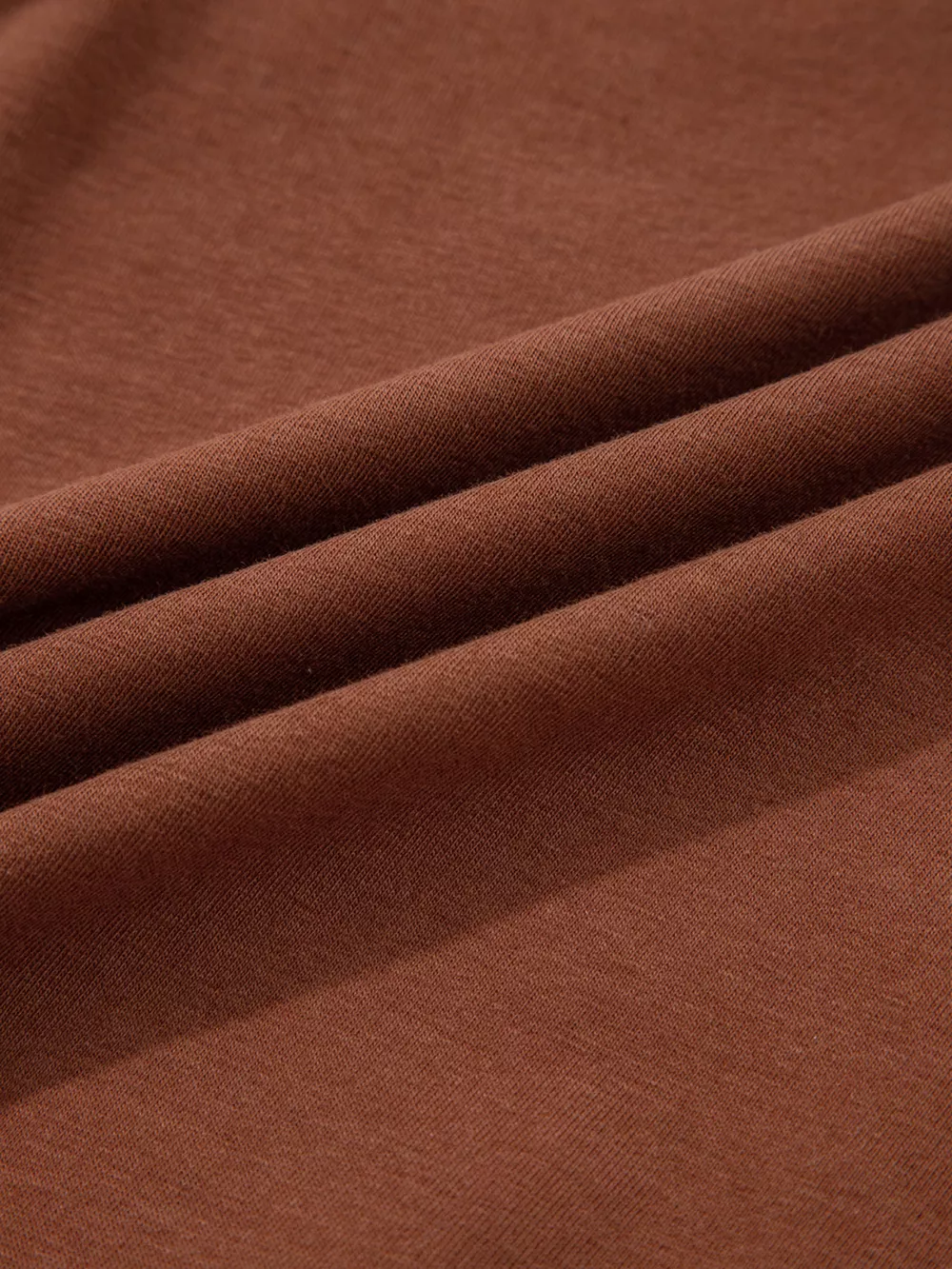 Raw Seam Detail Solid Color Long Sleeve Top, image 9