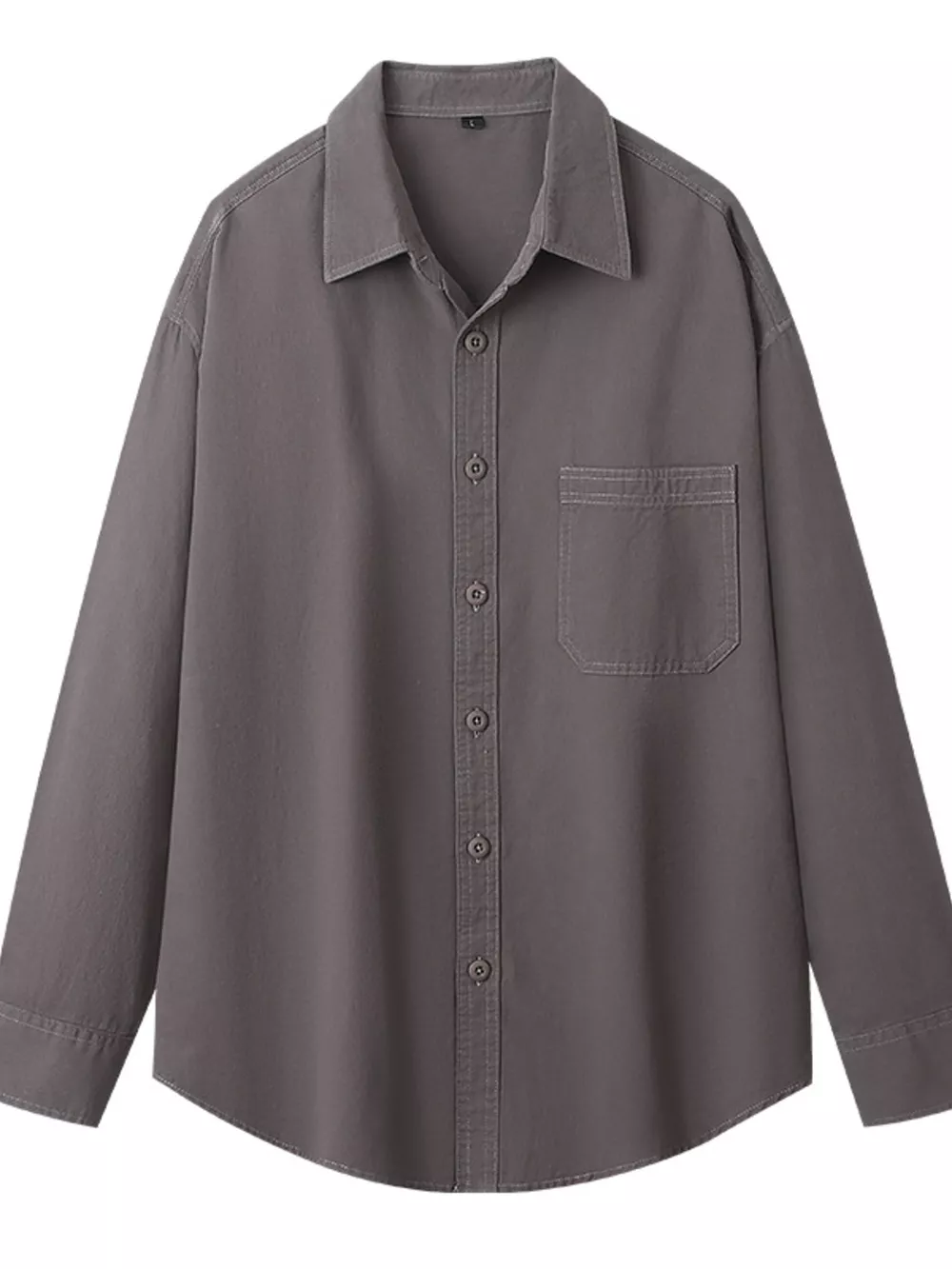 Men's Plus Size Button Up Long Sleeve Shirt, image 5