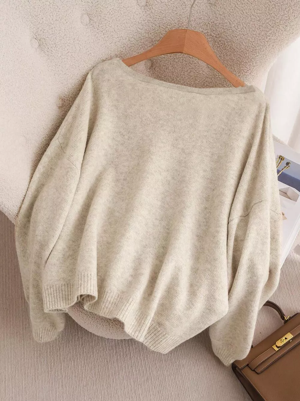 Bow-knot Front V-Neck Knit Cardigan, image 4
