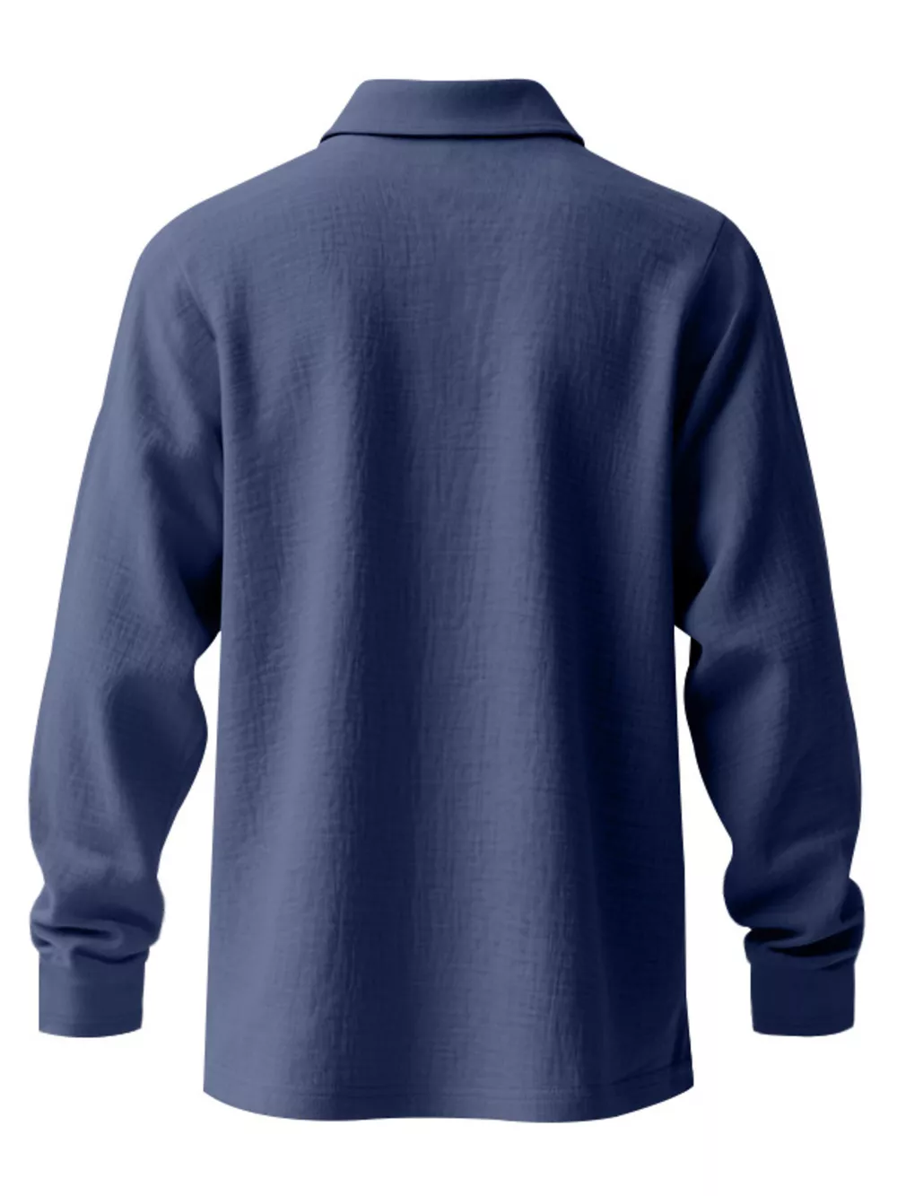 Men's Full Size Classic Long Sleeve Polo Plus Size, image 5