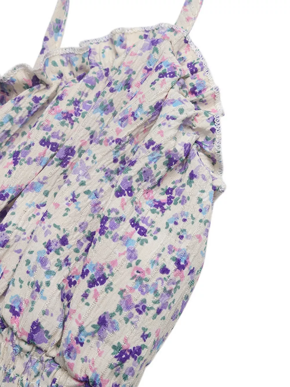 Floral Print Shirred Cami Maxi Dress, image 11