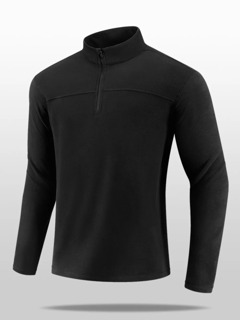Men's Plus Size Quarter Long Sleeve Sweatshirt