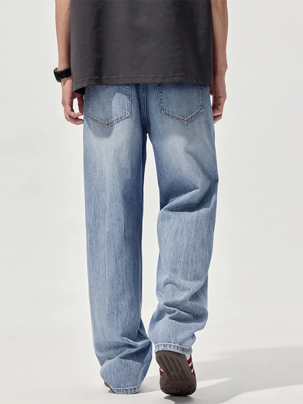 Men's Wide-Leg Relaxed Fit Jeans, image 6