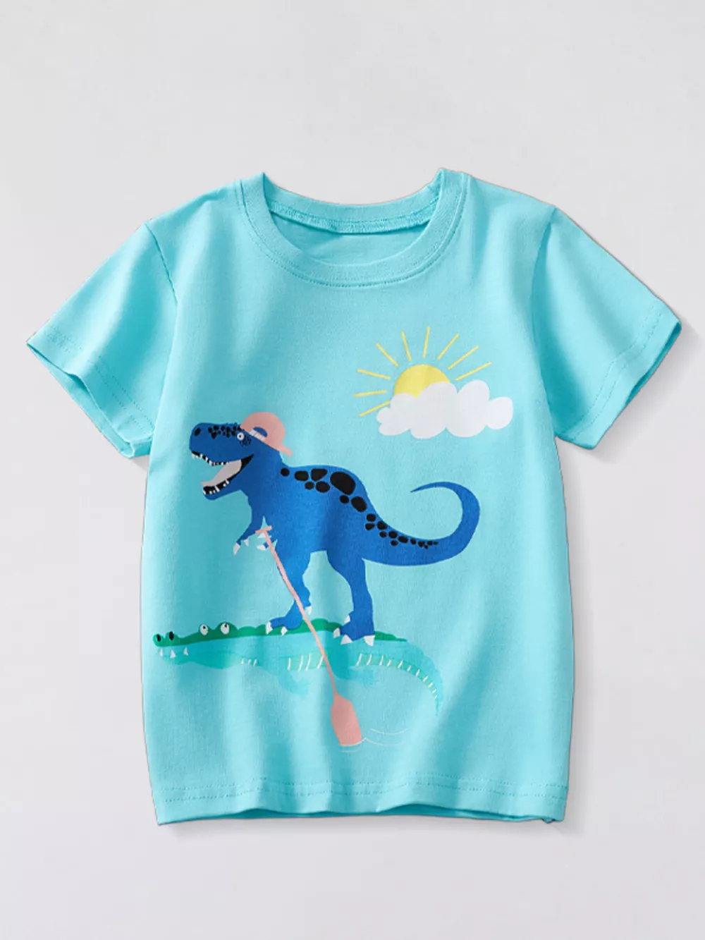 Children's Dinosaur Triceratops Graphic T-Shirt, image 7