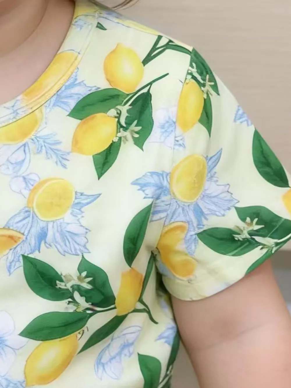 Children's Lemon Print Tee and Shorts Set, image 3