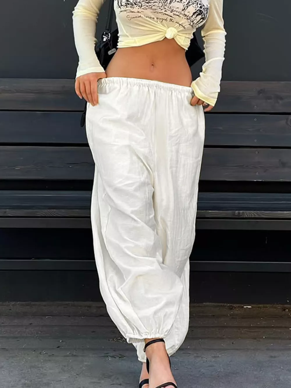 Elastic Waist Pants, image 3
