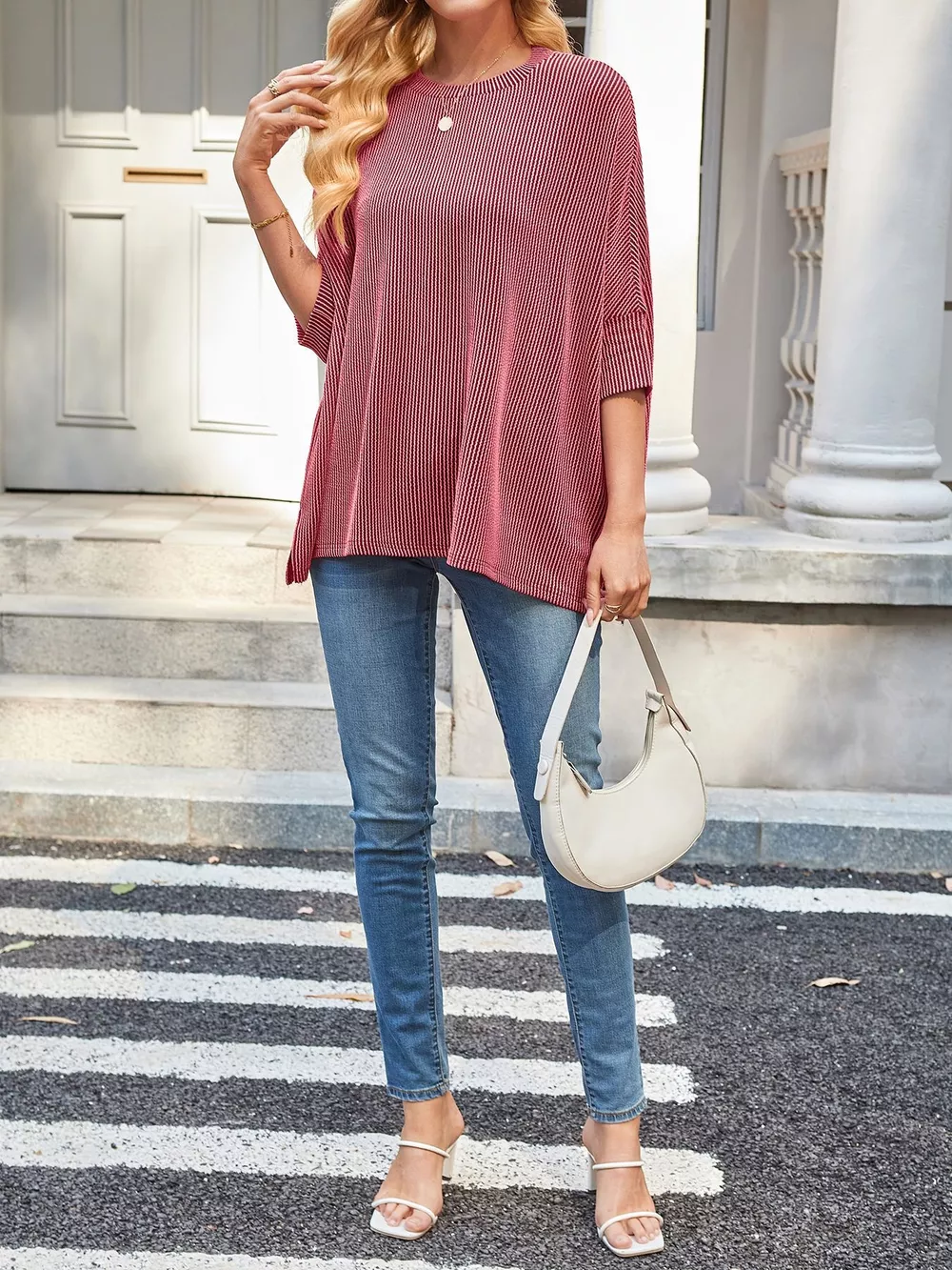 Relaxed Fit Half Sleeve T-Shirt, image 7