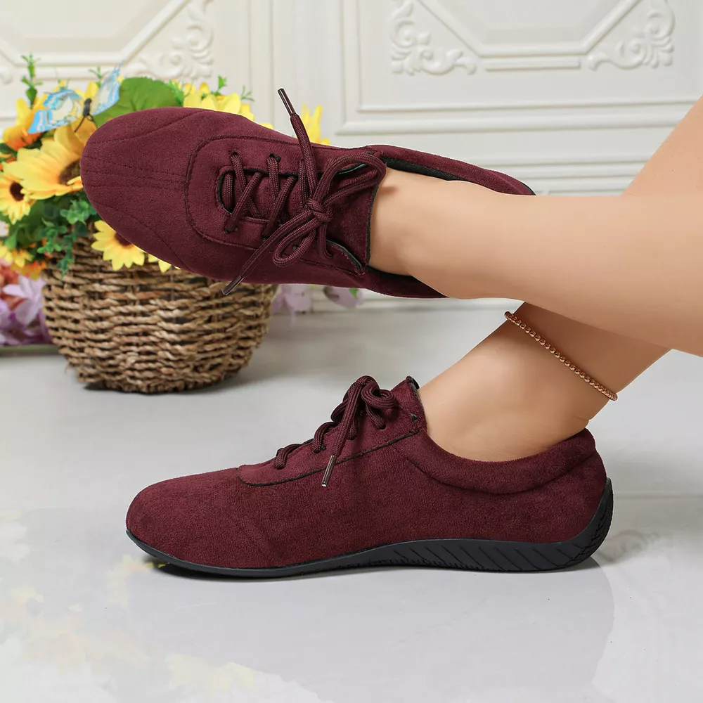 Round Toe Lace Up Sneakers, image 4