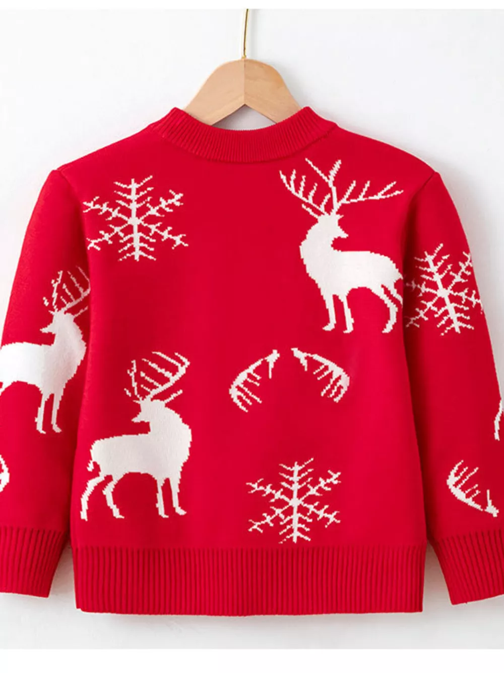 Children's Reindeer & Snowflake Knit Sweater, image 3