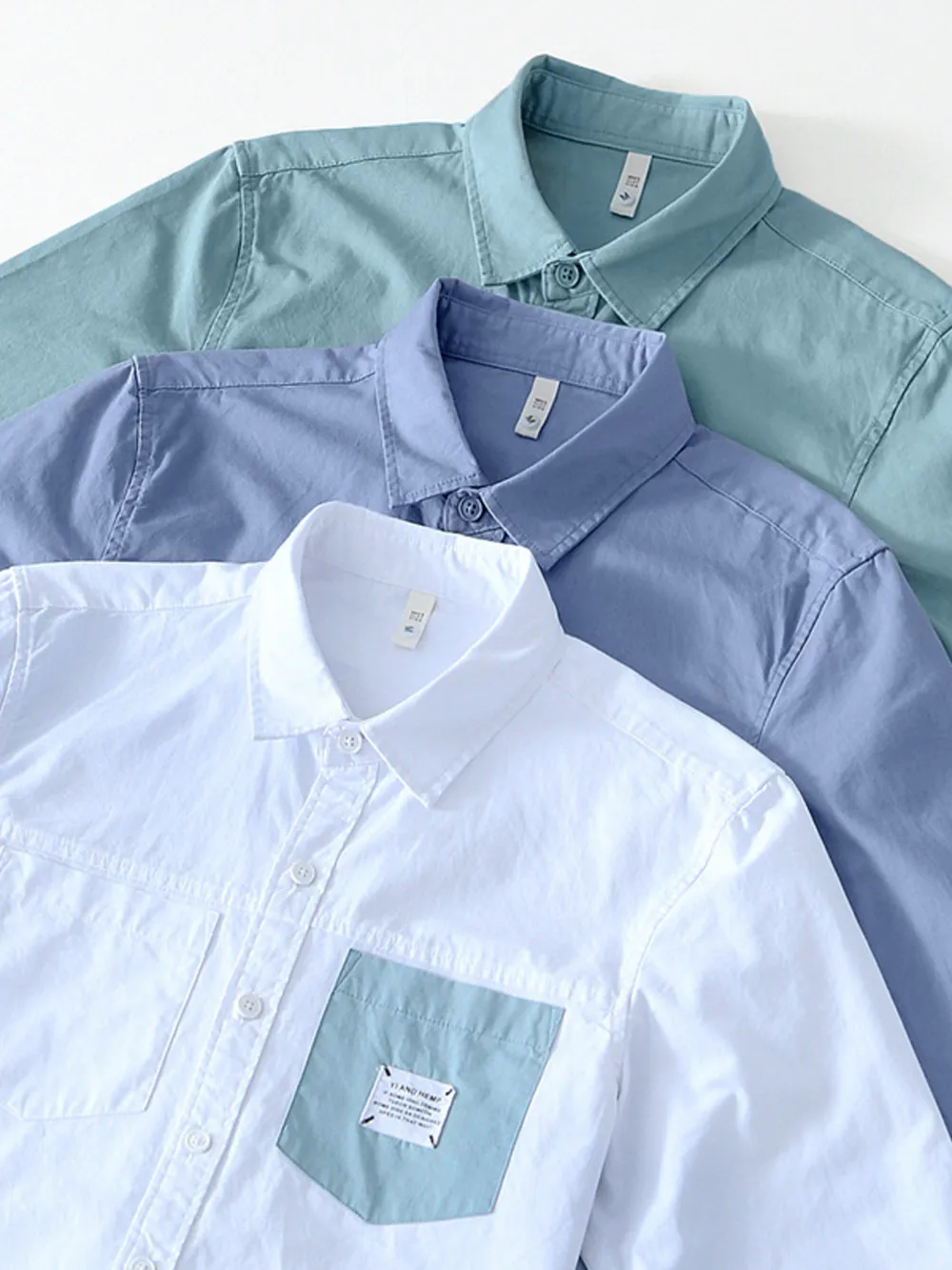Men's Plus Size Button Up Long Sleeve Shirt, image 10