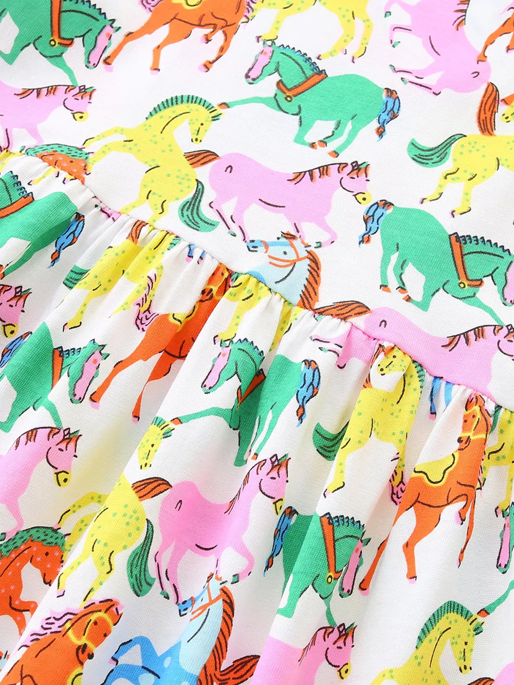 Children's Pony Print Casual Dress, image 4
