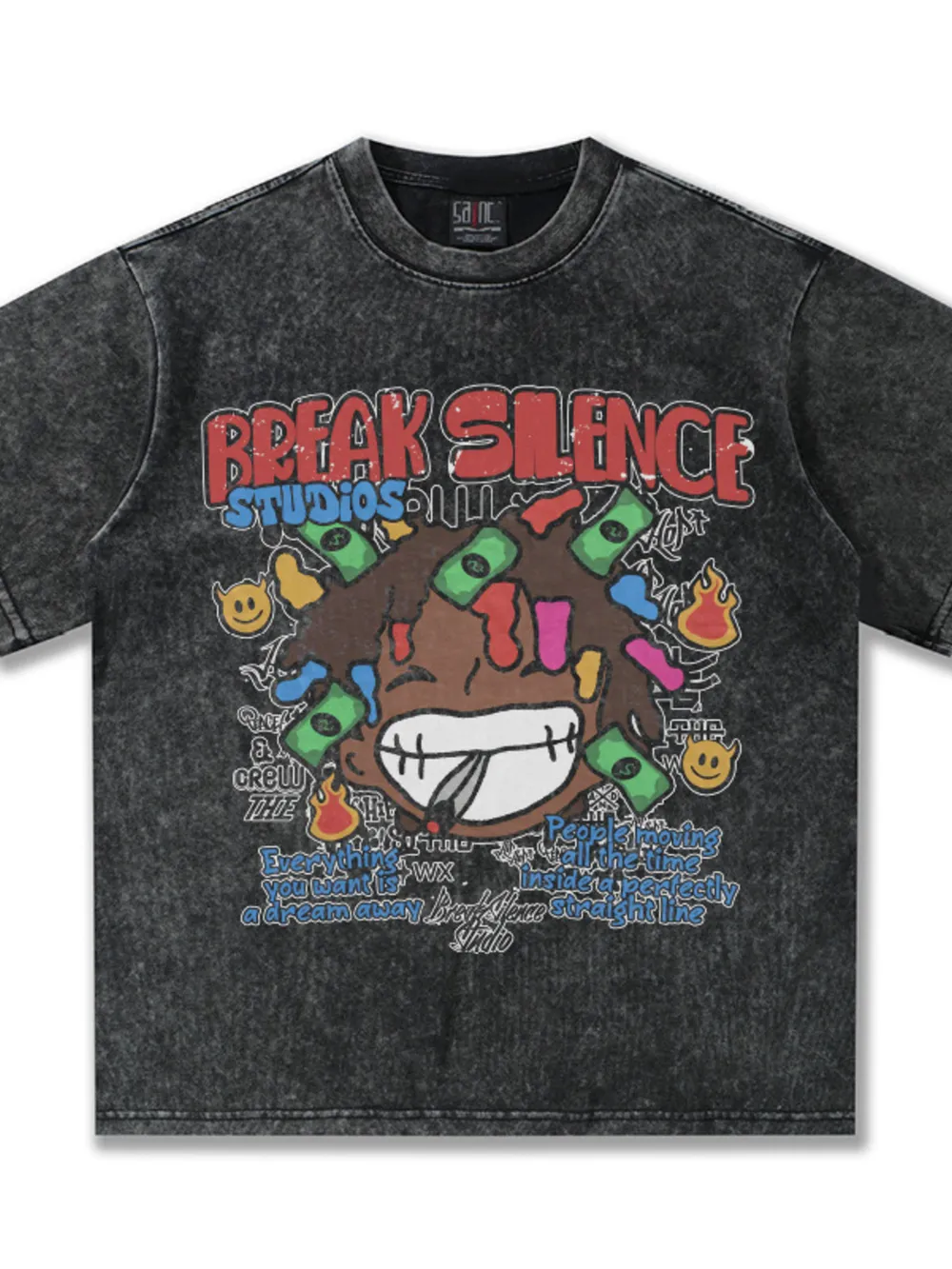 Men's Break Silence Graphic Relaxed Fit T-Shirt, image 5