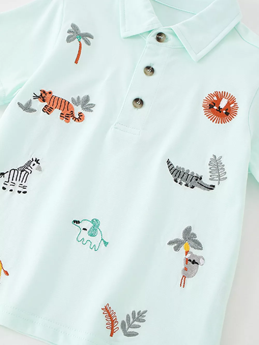 Children's Embroidered Animal Polo Shirt, image 3