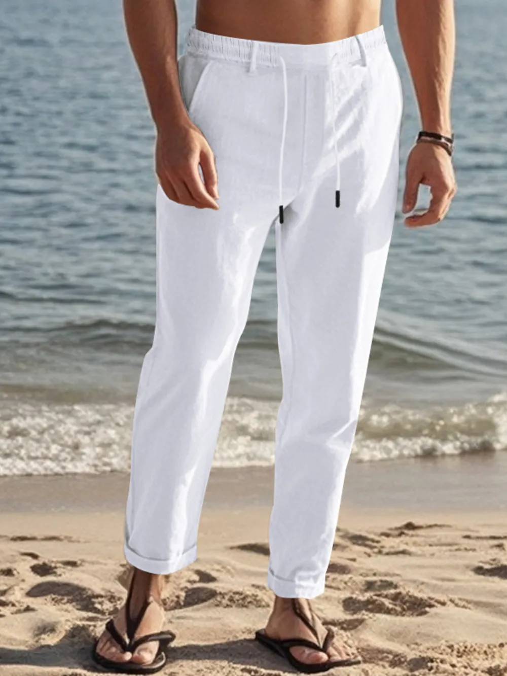 Men's Full Size Casual Drawstring Pants Plus Size, image 5