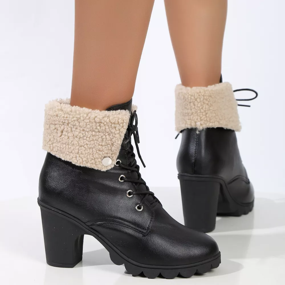 Lace Up Block Heels Boots, image 8