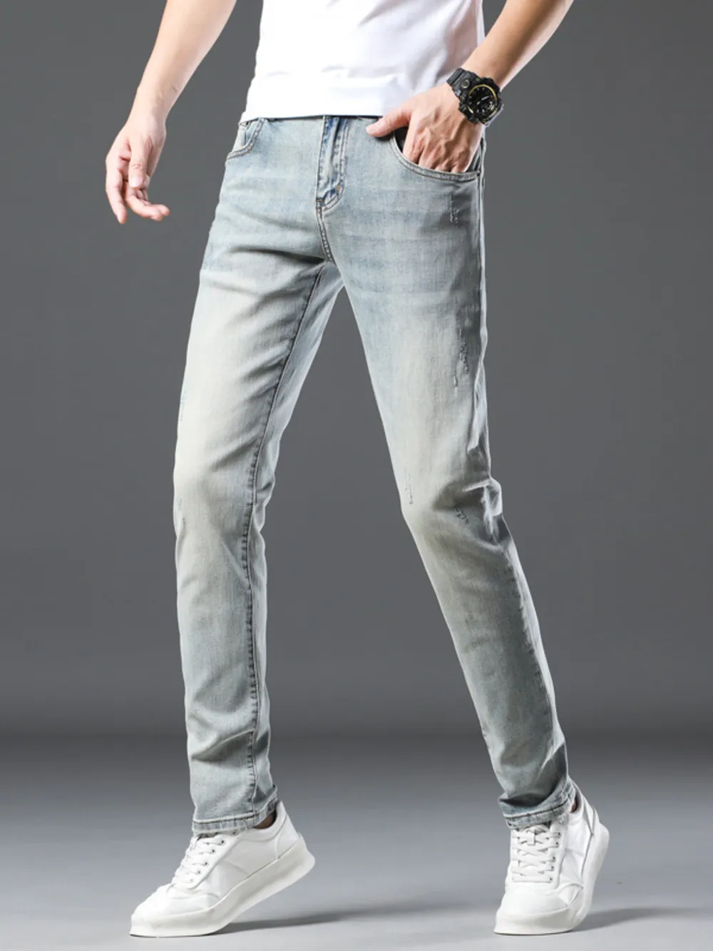 Men's Wash Slim Fit Jeans, image 3