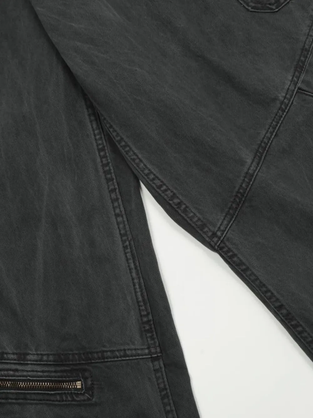 Men's Washed Cargo Wide Leg Jeans, image 7