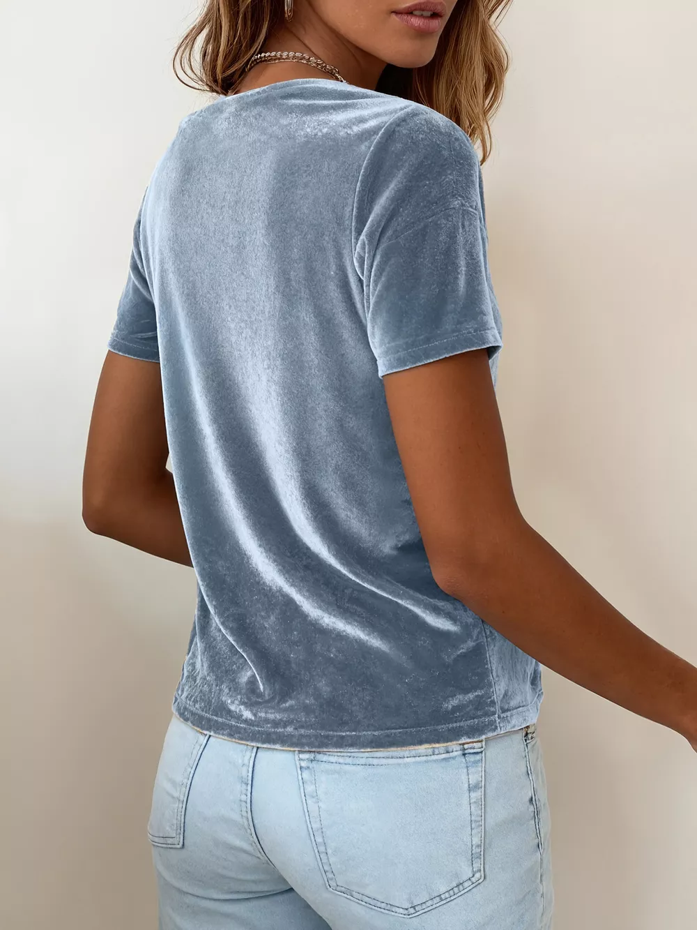 Full Size Cowl Neck Short Sleeve Top Plus Size, image 9