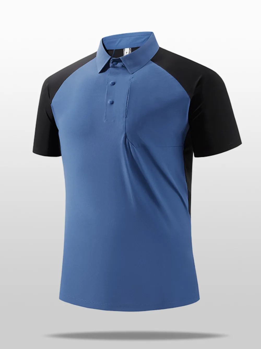 Men's Plus Size Color Block Short Sleeve Polo, image 5