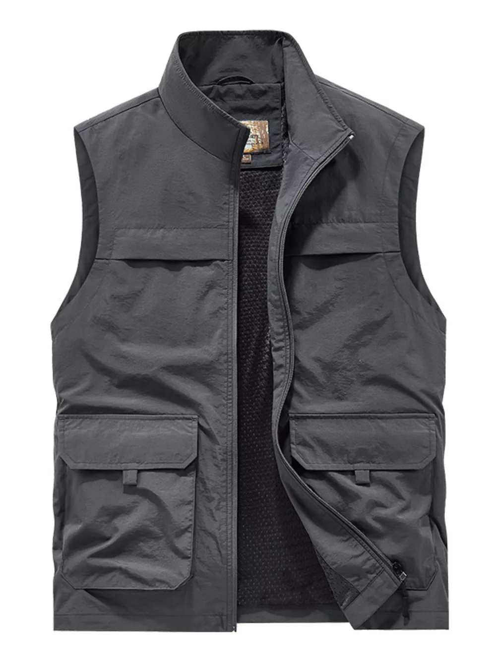 Men's Plus Size Lightweight Multi-Pocket Outdoor Vest, image 4
