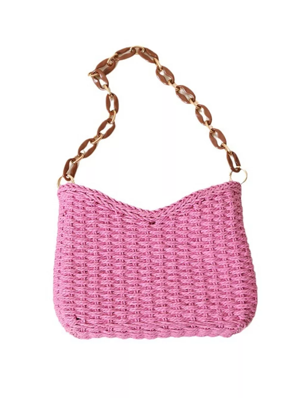 Woven Straw Shoulder Bag, image 15