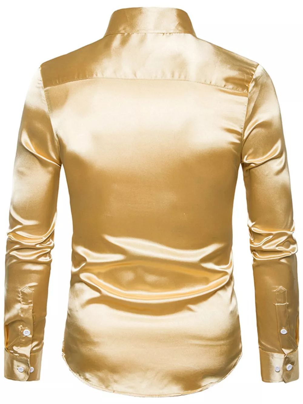 Men's Satin Long Sleeve Shirt, image 3