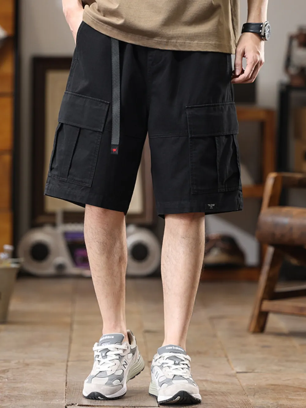 Men's Plus Size Casual Cargo Shorts