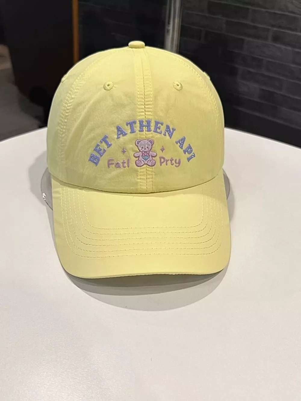 Bear Embroidered Baseball Cap