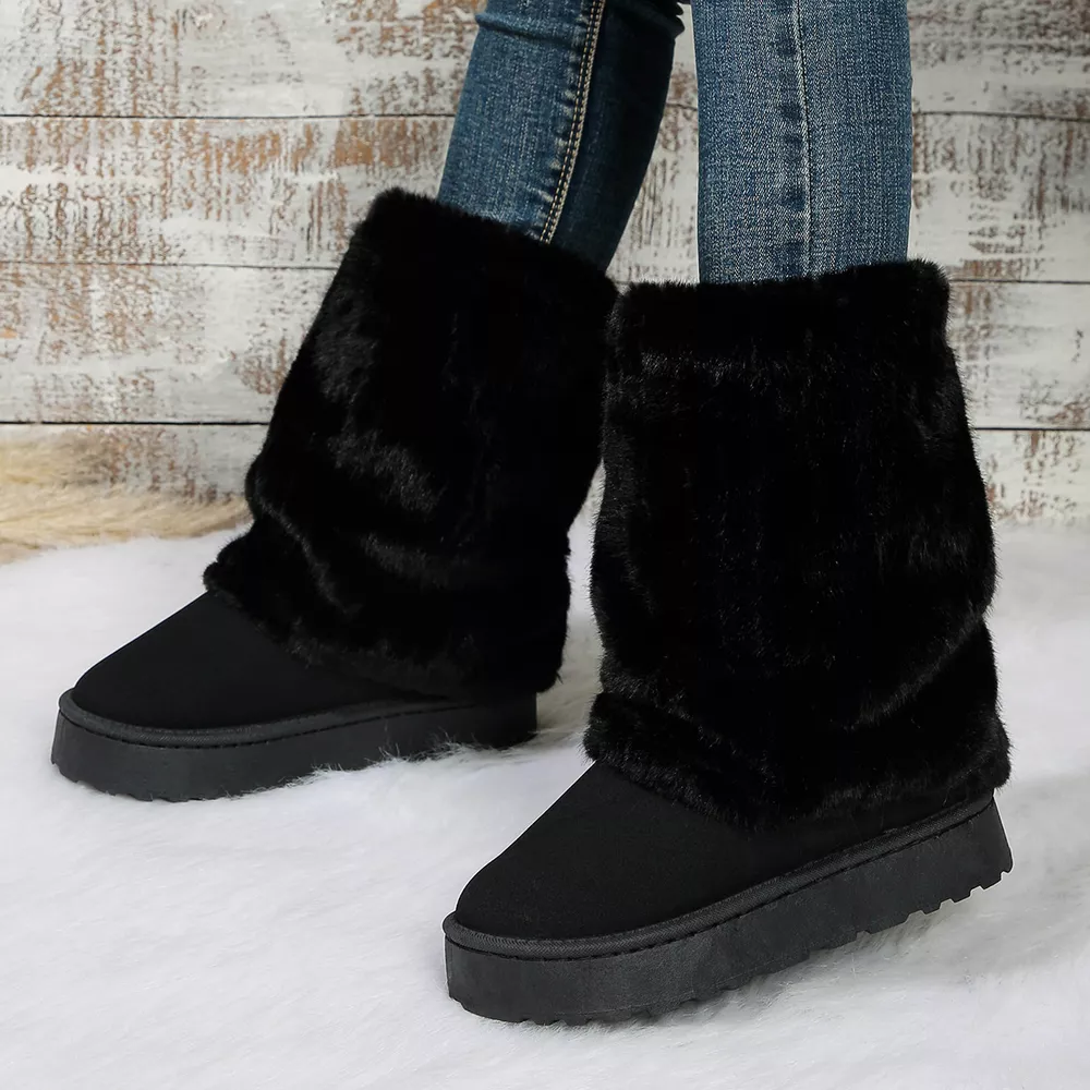 Round Toe Platform Boots, image 10