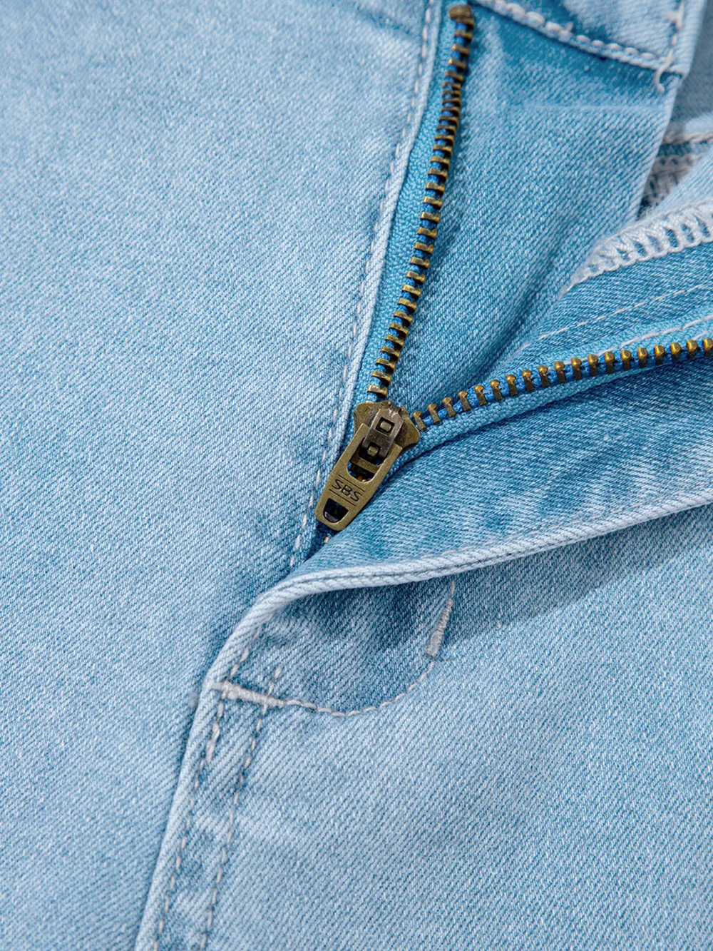 High Rise Barrel Relaxed Patch Pocket Jeans, image 10