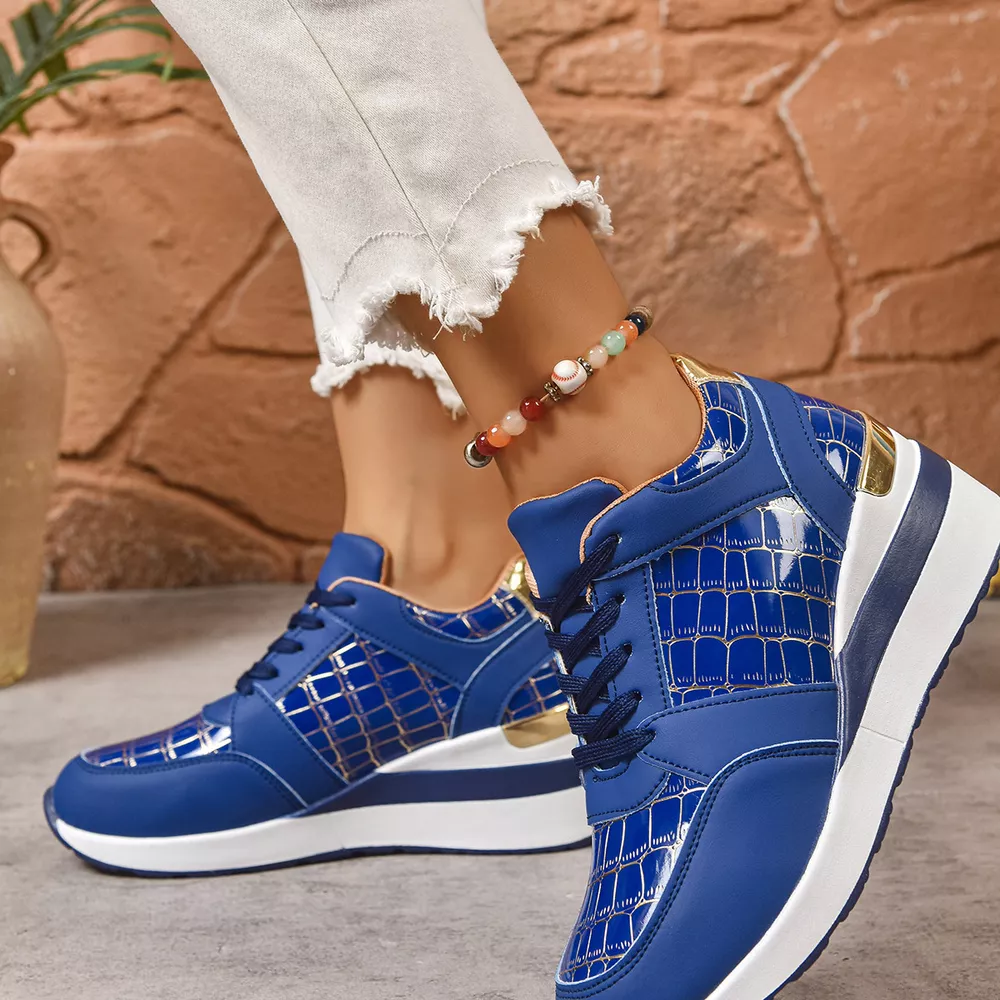 Lace Up Round Toe Sneakers, image 9