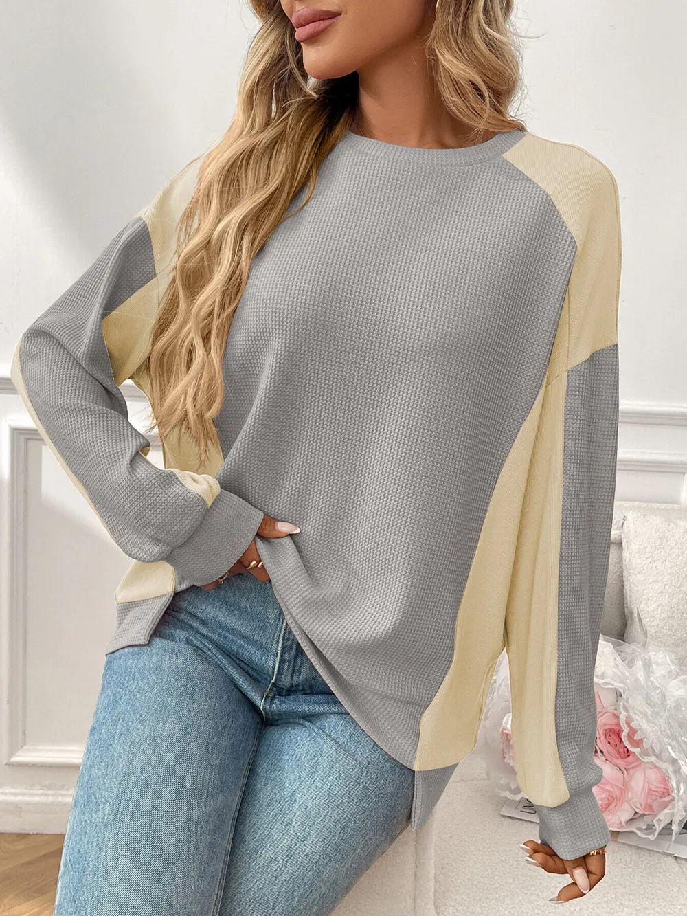 Color Block Long Sleeve Sweatshirt, image 14