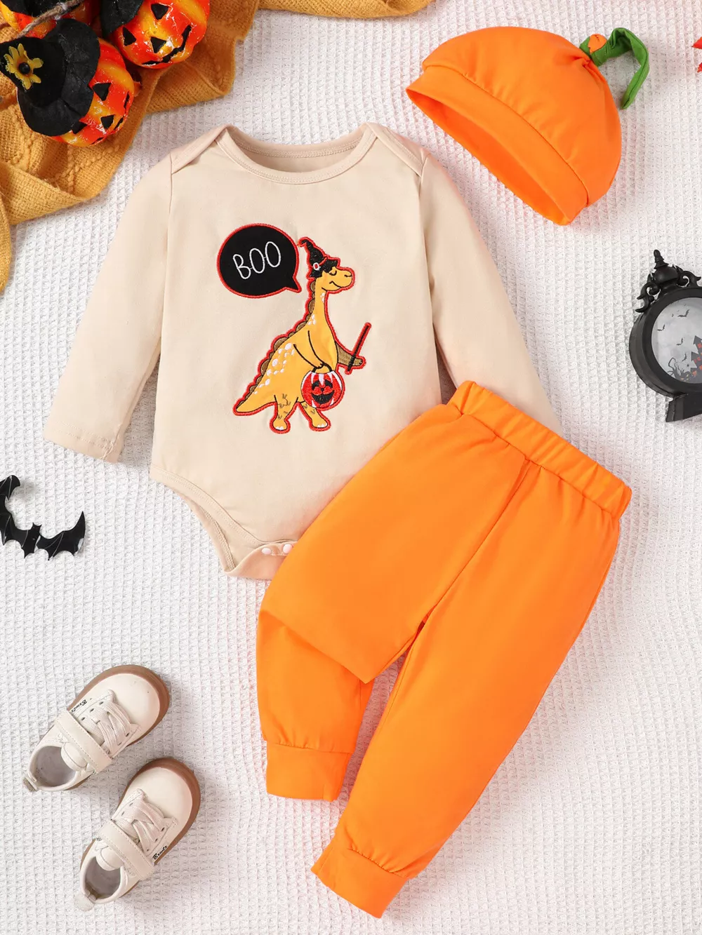 Children's Dinosaur Long Sleeve Bodysuit and Pants Set, image 5