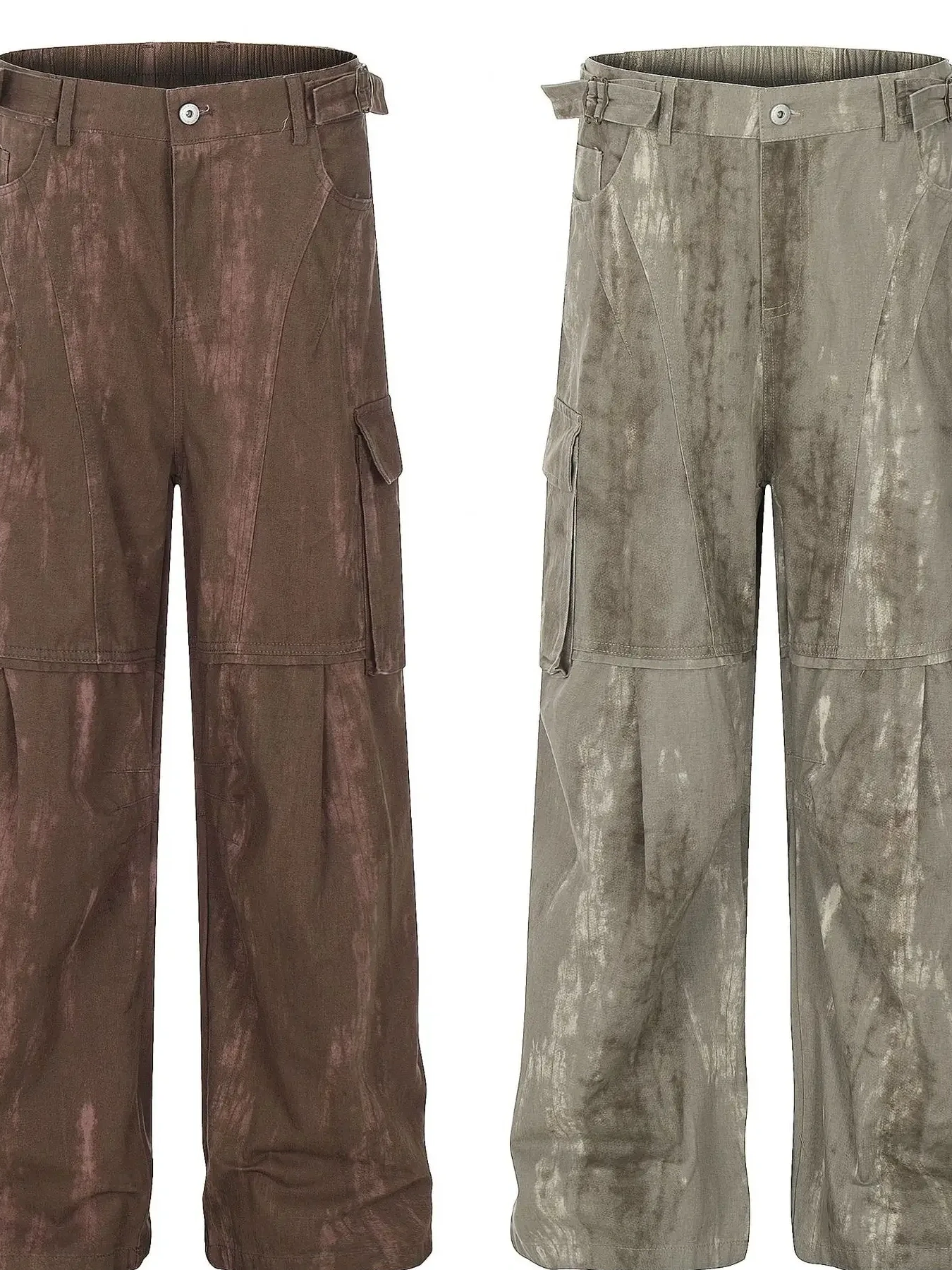 Men's Wide Leg Cargo Pants, image 5