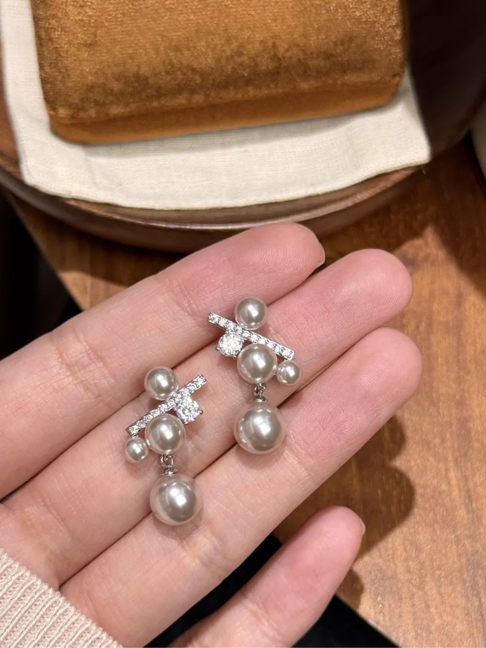 Pearl Drop Earrings, image 2