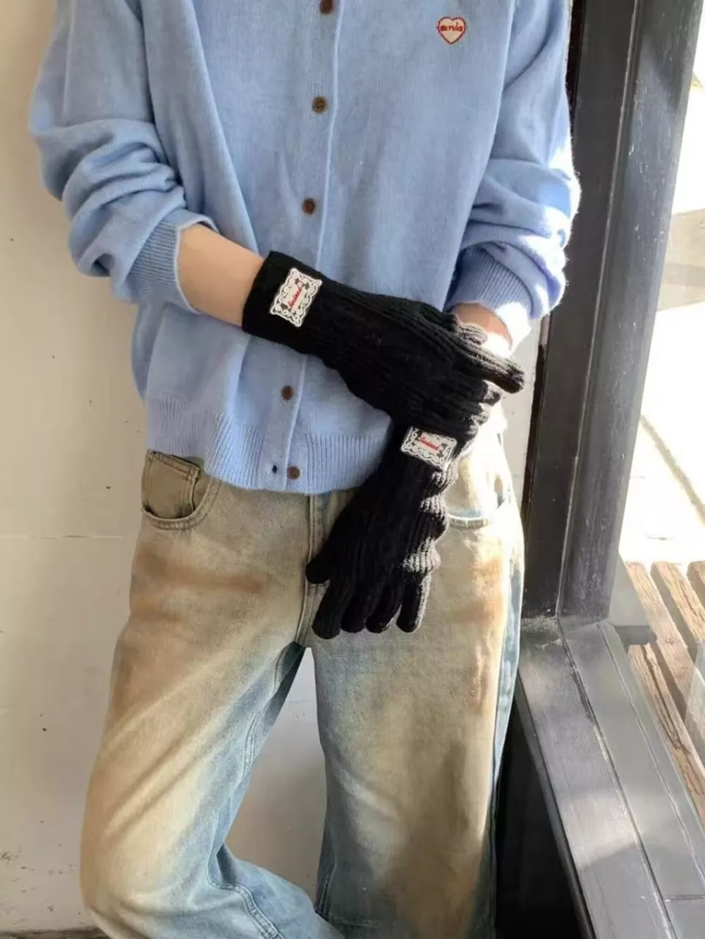Cable Knit Warm Gloves, image 15