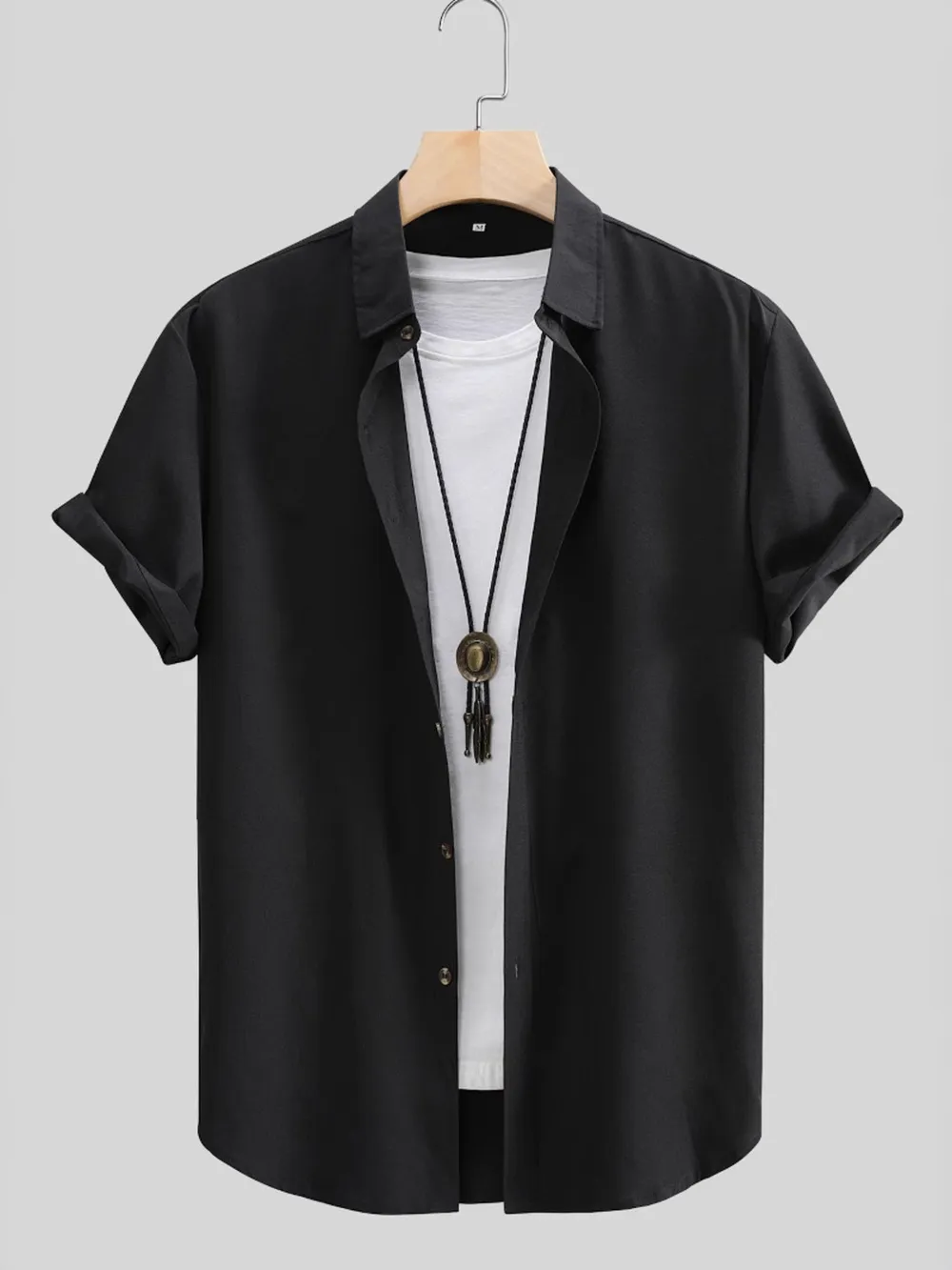 Men's Button Up Short Sleeve Shirt