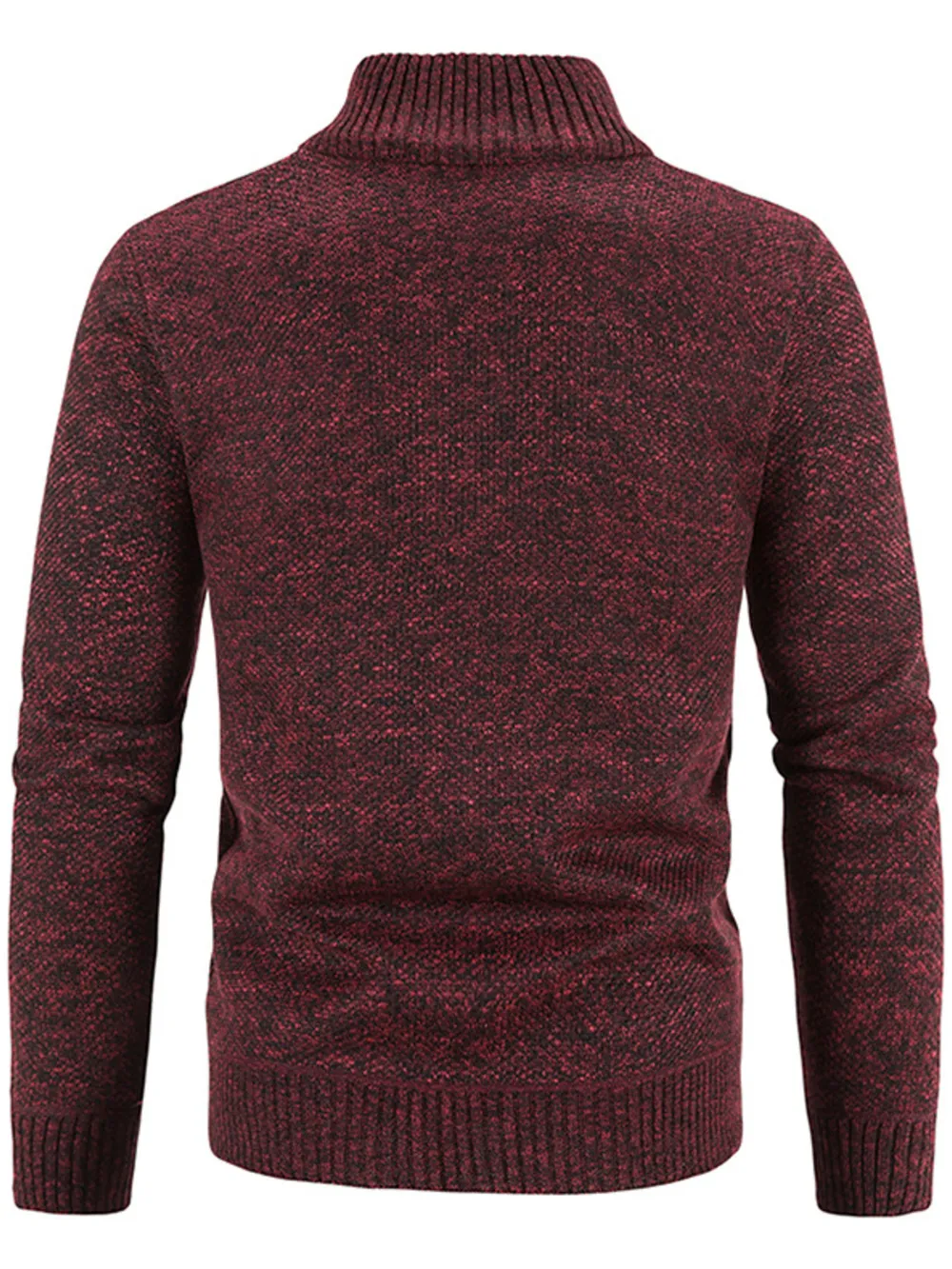 Men's Plus Size Zip-Up Sweater Cardigan with Stand Collar, image 13