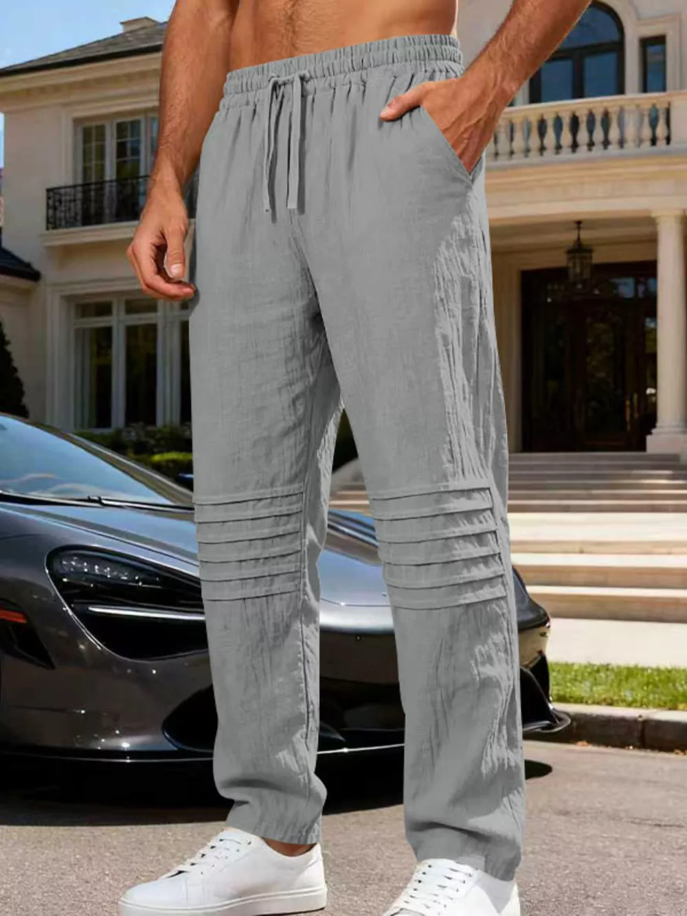 Men's Full Size Casual Drawstring Pants Plus Size, image 13