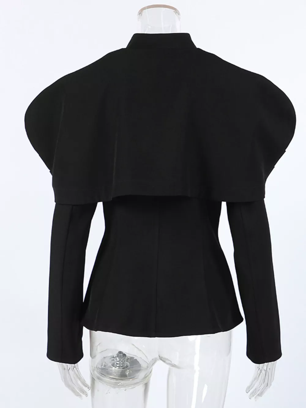 Cape-Style Button Up Outerwear, image 10