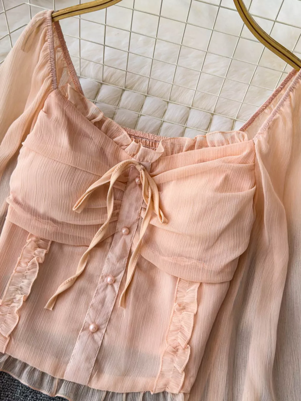 Frill Flounce Sleeve Blouse, image 7