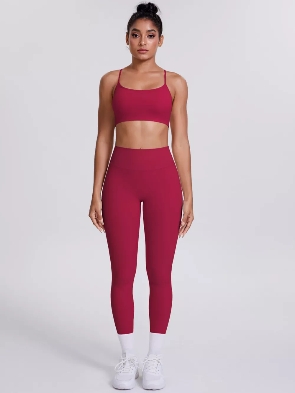Criss-Cross Back Cami and Leggings Active Set, image 22