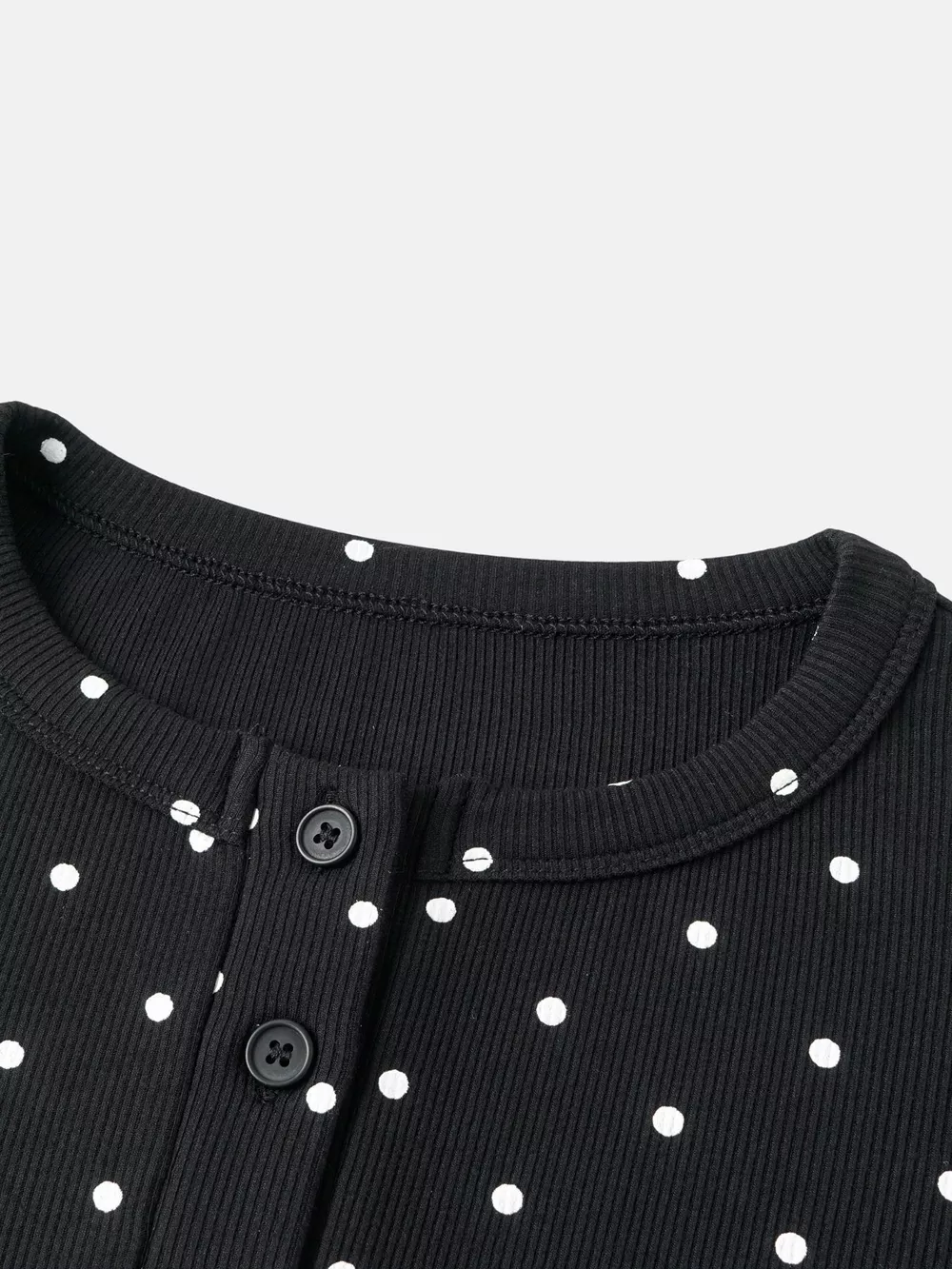Polka Dot Button-Down Knit Cardigan, image 5