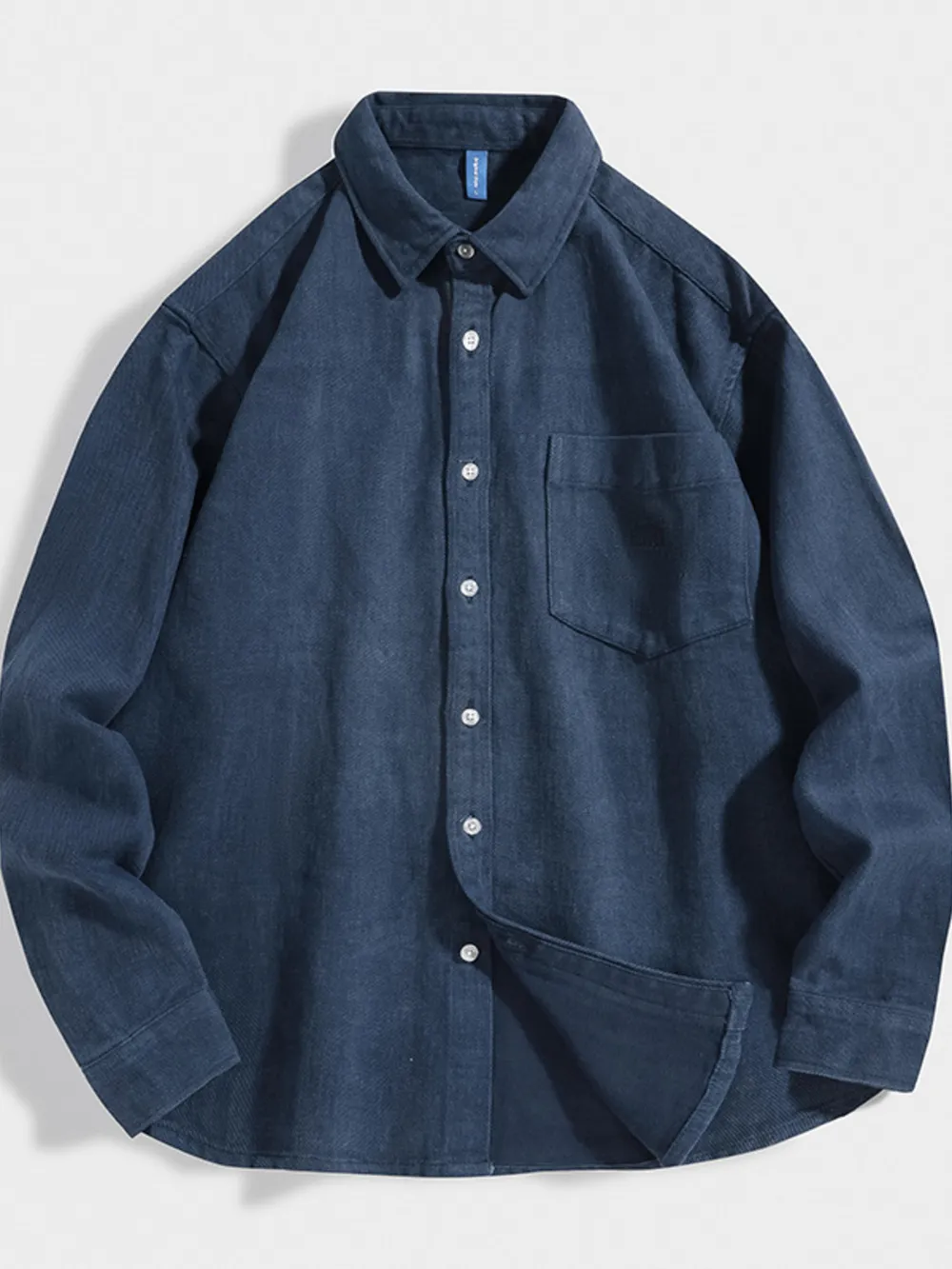 Men's Plus Size Casual Button Up Long Sleeve Shirt, image 4