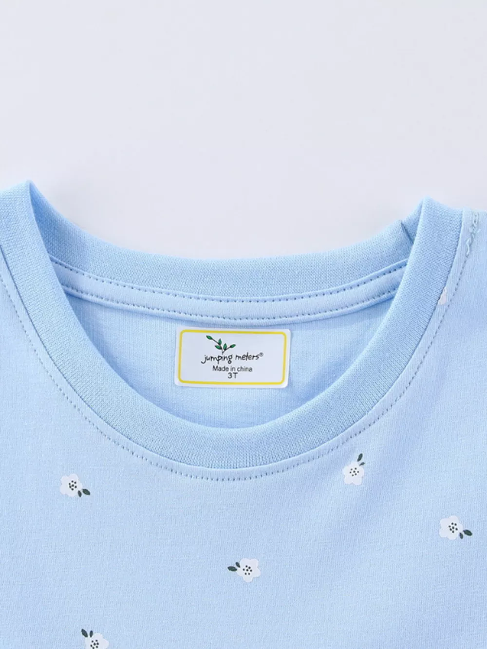 Children's Floral Unicorn Round Neck Dress, image 4